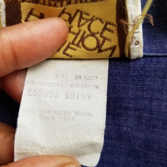 Vintage dark chambray blazer bt The Fashion Place L - Picture 5 of 6